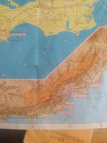 fiziki xerite: Məhsul: “КРЫМ – Turist xəritəsi (Туристская схема)” Təsvir: - Krım — 3