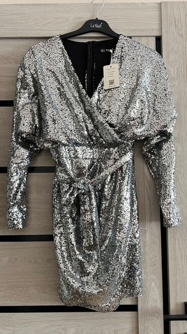 детские платья с длинным рукавом: Вечернее платье, Мини, S — 1