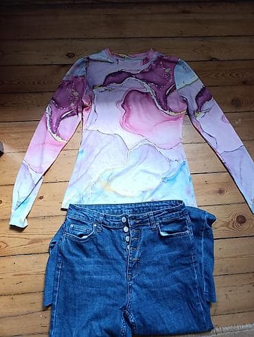 Qadın geyim dəsti – müxtəlif üst geyimlər və şalvarlar - Qısaqol — 2