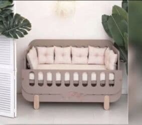 soya mumu: Yüksək keyfiyyətli, müasir dizaynlı taxta beşik satılır. Təmiz — 2