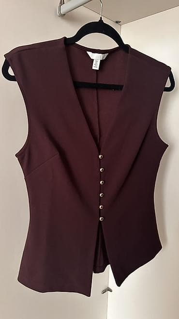 Головные уборы: Жилет, H&M, S, цвет - Коричневый — 1