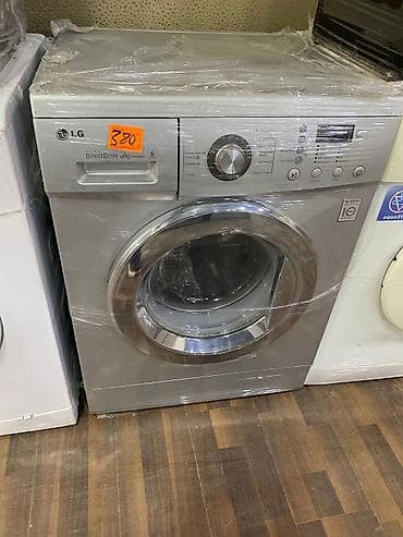 elektirik motor: LG paltaryuyan maşın – Ön yükləməli, paslanmayan polad/silver korpus — 1