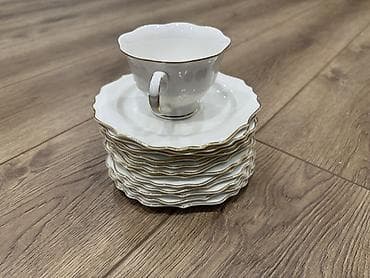 bezek bitkisi: Обеденный набор, цвет - Золотой, Стекло, 12 персон — 10