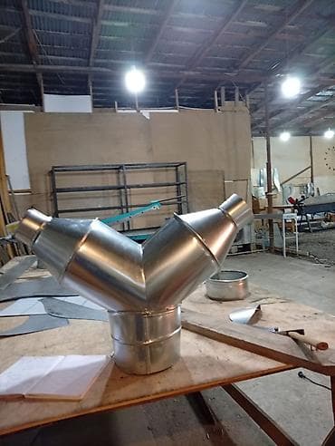 demir sefir: Havalandırma üçün sinklənmiş hava kanalları və fitinqlər - Material — 5