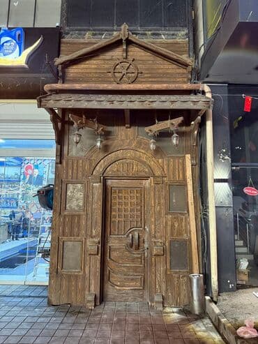 Üzüklər: Taxta fasadlı giriş komplekti - Material: təbii taxta (iri — 3