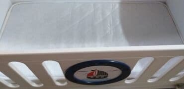 продам детскую кроватку: Oğlan və qız üçün, İşlənmiş, Beşik, Matras ilə — 1