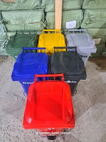 Biznes üçün program təminatı: Məişət Tullantı qutuları. 20 lt den 1100 lt qeder movcuddur. Plastik — 11