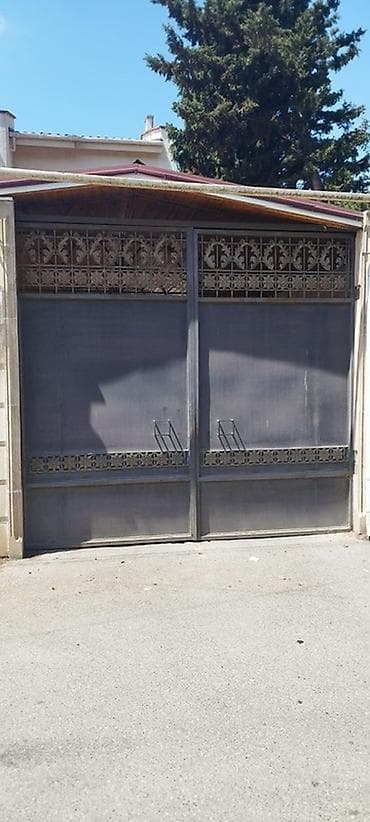 ikinci əl dəmir darvaza: Dəmir Həyət darvazası, Yana açılan, Mexaniki, Qapı ilə, rəng - Qəhvəyi, Kredit yoxdur — 2