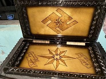 Спортивные игры: Taxta nərd dəsti – əl işidir - Material: bərk ağac, cilalanmış və — 2