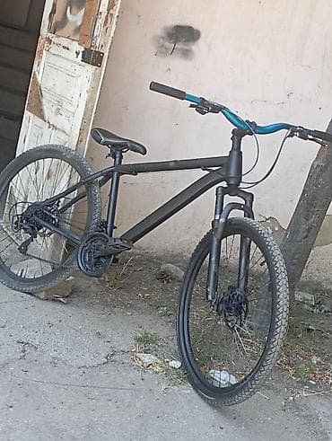 aurus velosiped: Dağ/şəhər tipli velosiped Xüsusiyyətlər: - Rəng: mat qara, mavi detal — 1