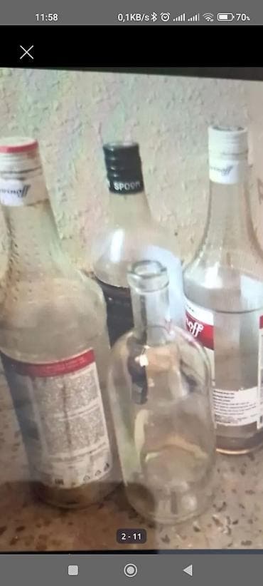 karbit balon: Təcili boş butulkalar 1 kisə 25 mn. 1 dənə umuvalnı- caşka 15 man — 2