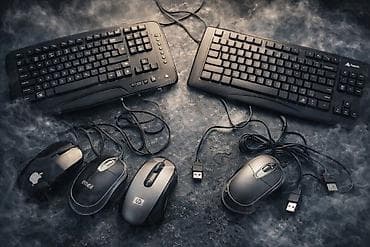 USB klaviatura və siçan dəsti Məhsullar: - 2 ədəd USB simli klaviatura