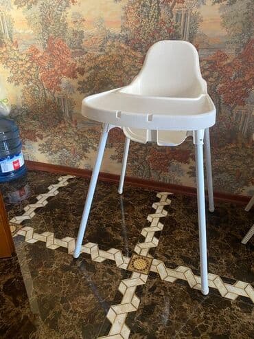 pitaya: Uşaq yemək stulu – ağ rəngdə, yüngül və praktik model. Xüsusiyyətlər — 2