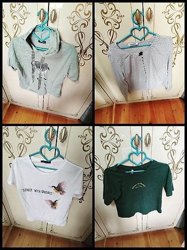 Qadın üst geyimləri dəsti – 4 ədəd - Açıq yaşıl qısa hudi: ön hissədə — 1