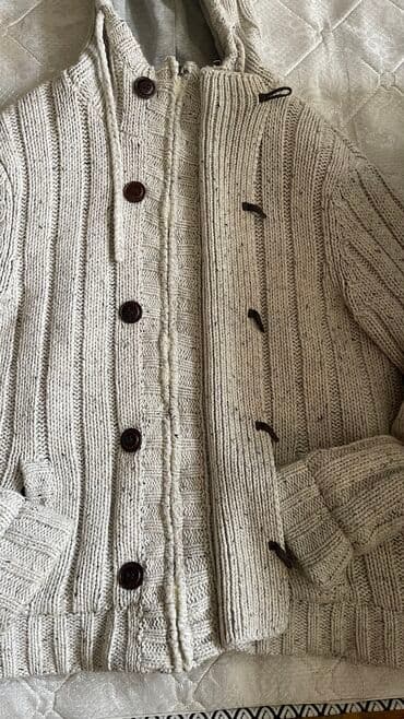 klassik kişi cemperləri: Sviter, Bershka, XL, rəng - Bej — 2
