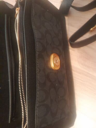 tək qaş: Qadın çantaları dəsti 1) Qara çiyin/çarpaz çanta: - Material — 2