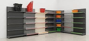 optika vitrini: Mağaza Raf Sistemi – modullu, metal karkaslı Məhsul təsviri: - — 2