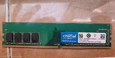 komputer notebook: Operativ yaddaş (RAM) Crucial, 4 GB, 2400 Mhz, DDR4, PC üçün, İşlənmiş — 1