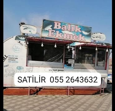 Оборудование для бизнеса: Balıq Ekmək konseptli mobil yemək qoşqusu/kiosk - Üstündə böyük — 1