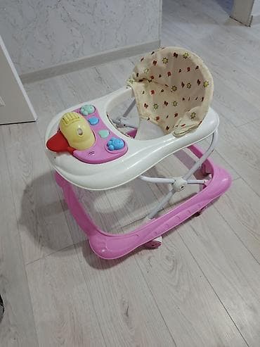 детские каляски: Uşaq gəzdirəni (walker) - Rəng: çəhrayı-altlıq, ağ üst hissə - — 4