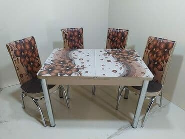 телефон флай 510: *Hazır elde olan* ✔️Türk istehsalı🇹🇷 ✔️Kuxna üçün stol stul dəsti ✔️ — 12