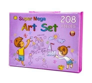 Xəritələr: Uşaqlar üçün “Super Mega Art Set” rəsm dəsti – 208 hissə - 3+ yaş — 1