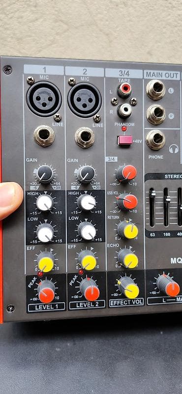 korg pa x1: Yamaha MQ4/MG4 4-Kanallı Aktiv səs mikseri hər kanal 150Wx2 kalonka — 9