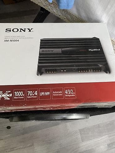 max kalonka dinamik: Sony Xplod XM-N1004 avtomobil gücləndiricisi - 4 kanallı stereo power — 2