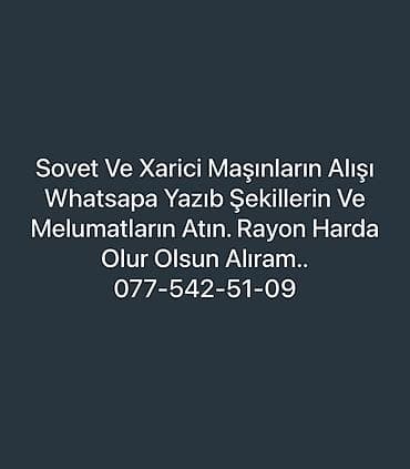 Avtoservis, nəqliyyatın təmiri: Sovet və xarici avtomobillərin alınması xidməti. - Hər rayon üzrə — 1