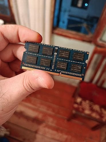 Operativ yaddaş (RAM) Kingston, 4 GB, 1600 Mhz, DDR3, Noutbuk üçün, İşlənmiş — 2