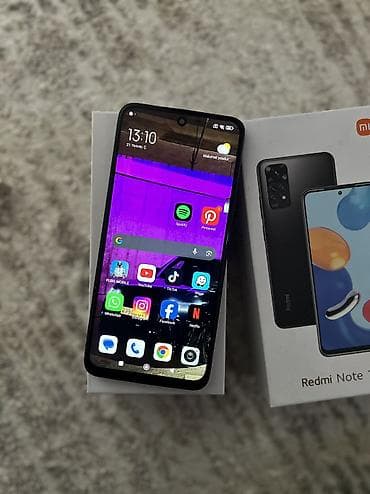 Redmi Note 11S, 128 GB, rəng - Qara, Barmaq izi, Face ID