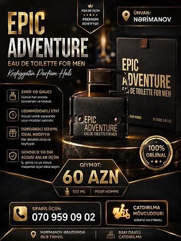 EPIC ADVENTURE – Eau de Toilette for Men - Həcm: 100 ml (Pour Homme) — 1