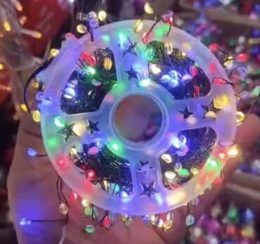 ✅rəngli yanan, pultla idarə olunan, 10 metr sim işıq. ✅Pult ilə yeni