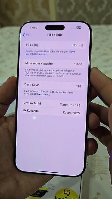 processor core i7: IPhone 16 Pro Max, 256 GB, Desert Titanium, Face ID, Sənədlərlə, Zəmanət — 9