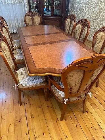 lovhə ayaqlı: Klassik üslubda yemək otağı dəsti - Tərkib: iri ölçülü düzbucaqlı — 1