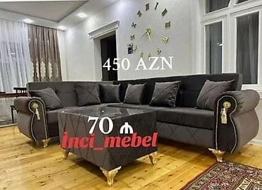 Ev üçün mebel: Yeni, Künc divan, Divan, Bazalı, Açılan — 1