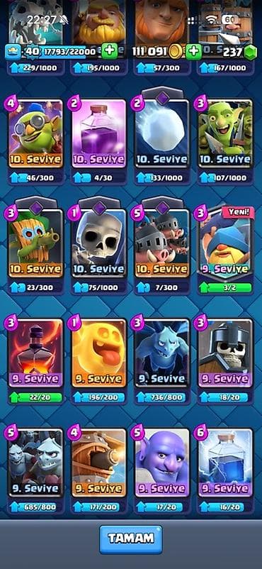 sep sekilleri: Clash Royale hesabı – yüksək səviyyəli, oyuna hazır profil - Kral — 9