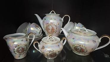 çay servis: Çay dəsti, rəng - Ağ, Farfor — 1