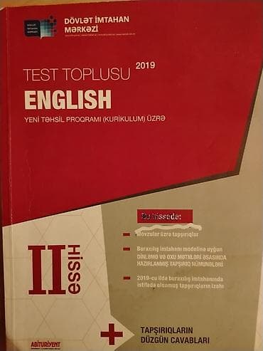 Kitablar və jurnallar: Məhsul: Dövlət İmtahan Mərkəzi “Test Toplusu” kitabları (2019) - — 1