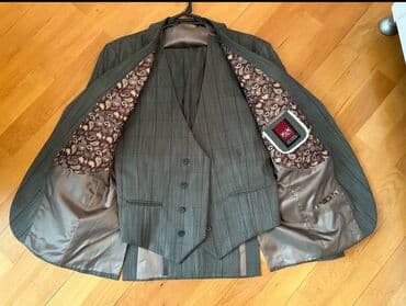 ic geymi: BOZ KOSTYUM-50m.Ölçüsü-52 Drop-6 Gianni Rivera firmasi Tünd boz — 2