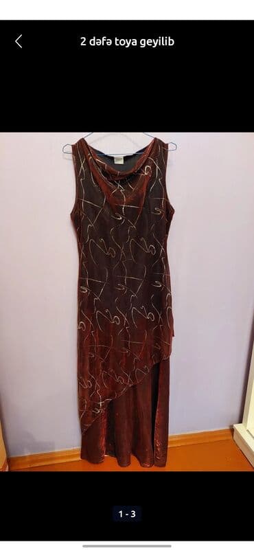 hazır hicablar: Bu zərif qadın kokteyl donu parlaq qırmızı rəngdə və axıcı parça ilə — 4