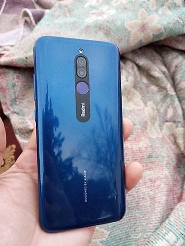 teze telefonlar: Redmi Note 8, 64 GB, rəng - Mavi, Barmaq izi, İki sim kartlı — 1