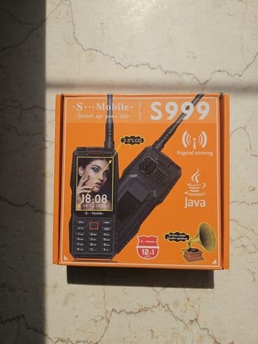 Telefon "S mobile S999" Guclu şebeke cekmeyine maliktir.yenidir.1