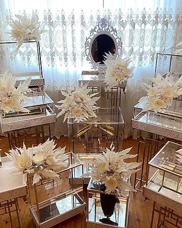 xonca desti: Nişan mərasimləri üçün dekorativ güzgülü xonça dəsti Xonçalar dəst — 8