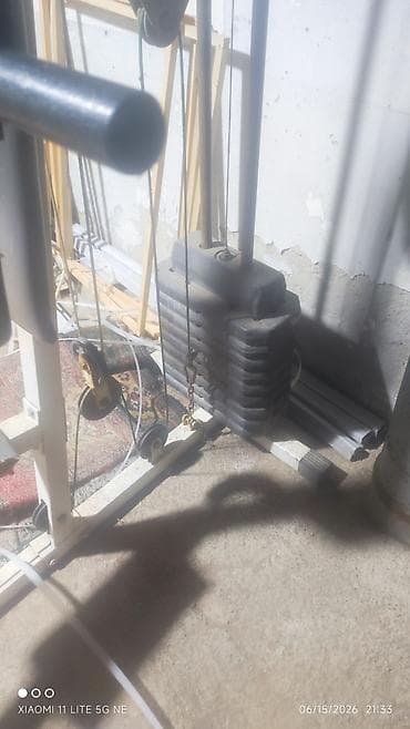 Çoxfunksiyalı trenajor aparatı – kabel və blok sistemi ilə - Üfüqi və — 2