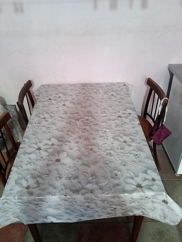 Mətbəx üçün, Açılmayan, Dördbucaq masa, 4 stul — 2