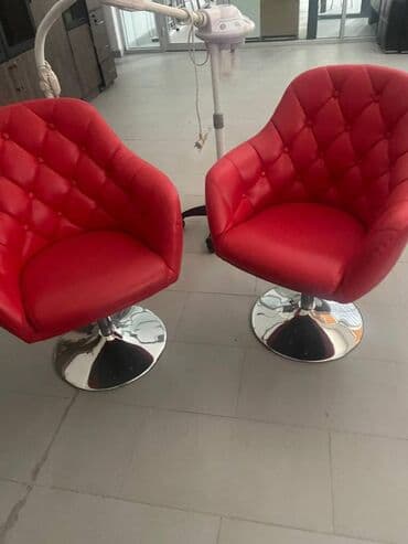 Moyka – 200 AZN Qırmızı salon kresloları – hər biri 350 AZN (2 ədəd)