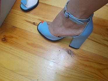 Женская обувь: Merlin Shoes qadın sandaleti - Rəng: açıq mavi (baby blue) - Model — 2
