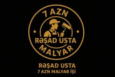 Paltar tikişi: Rəşad Usta – Malyar xidməti - Divar və tavanların boyanması — 1