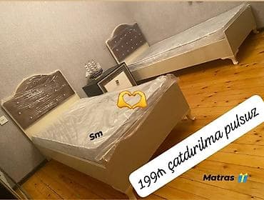tek neferlik yataqlar: Çarpayı rəng seçimi var matras 🎁 — 1